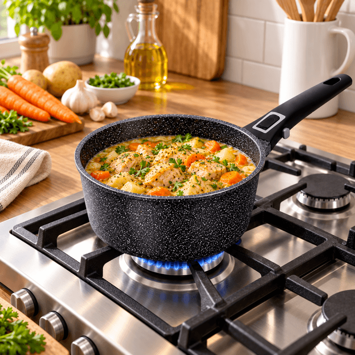 Casserole 18 +couvercle en verre-TP-18CA  alternative