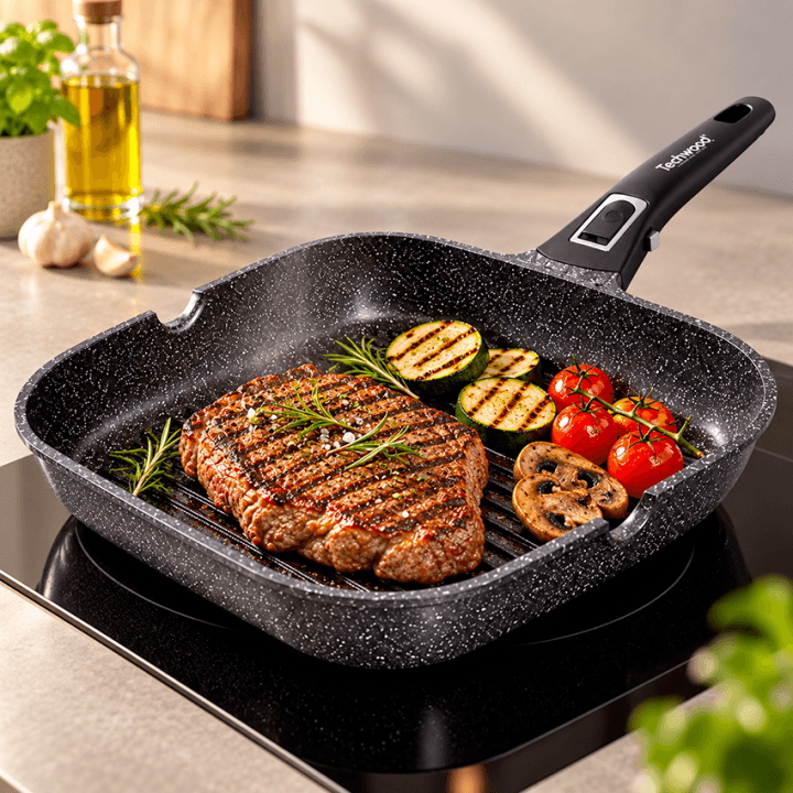 Grill carré 28 cm fonte d'alu MA-TP-28G  alternative