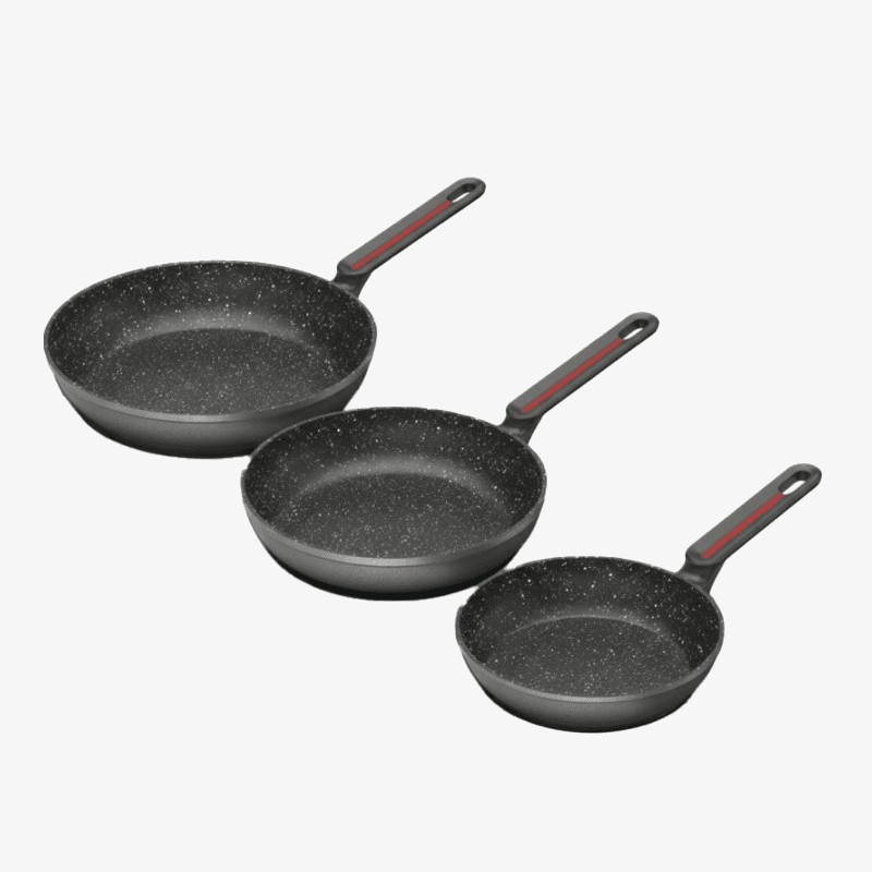 POS Set de 3 poeles forgées-TAF-03