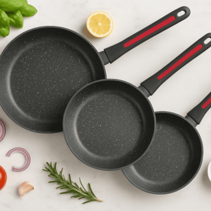 POS Set de 3 poeles forgées-TAF-03 alternative