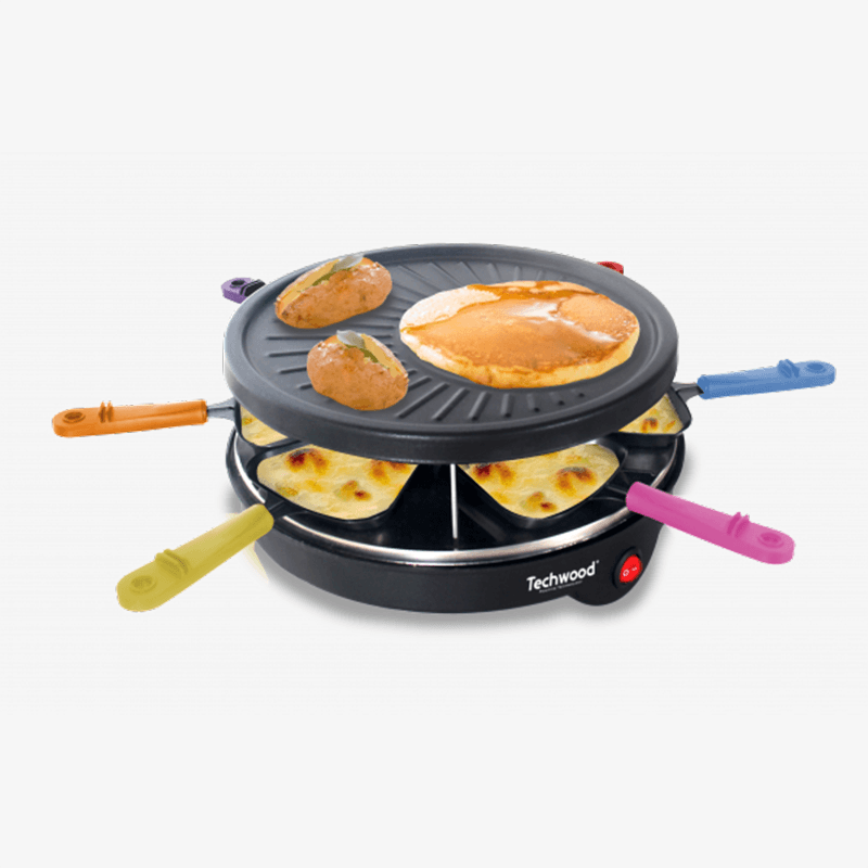 Raclette 6 poelons Grill et minicrepe – TRA-64