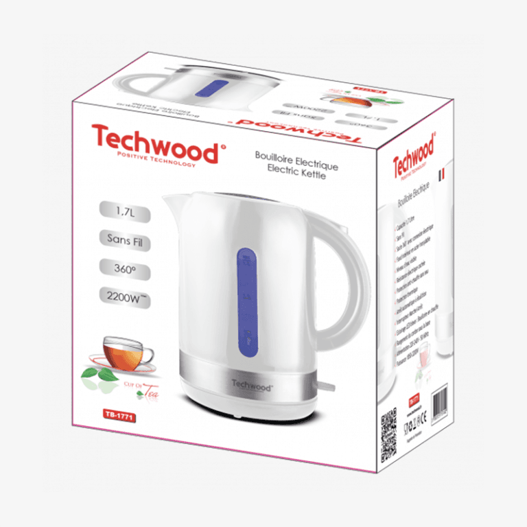 Bouilloire Blanc 1,7 L Sans Fil-TB-1771 
