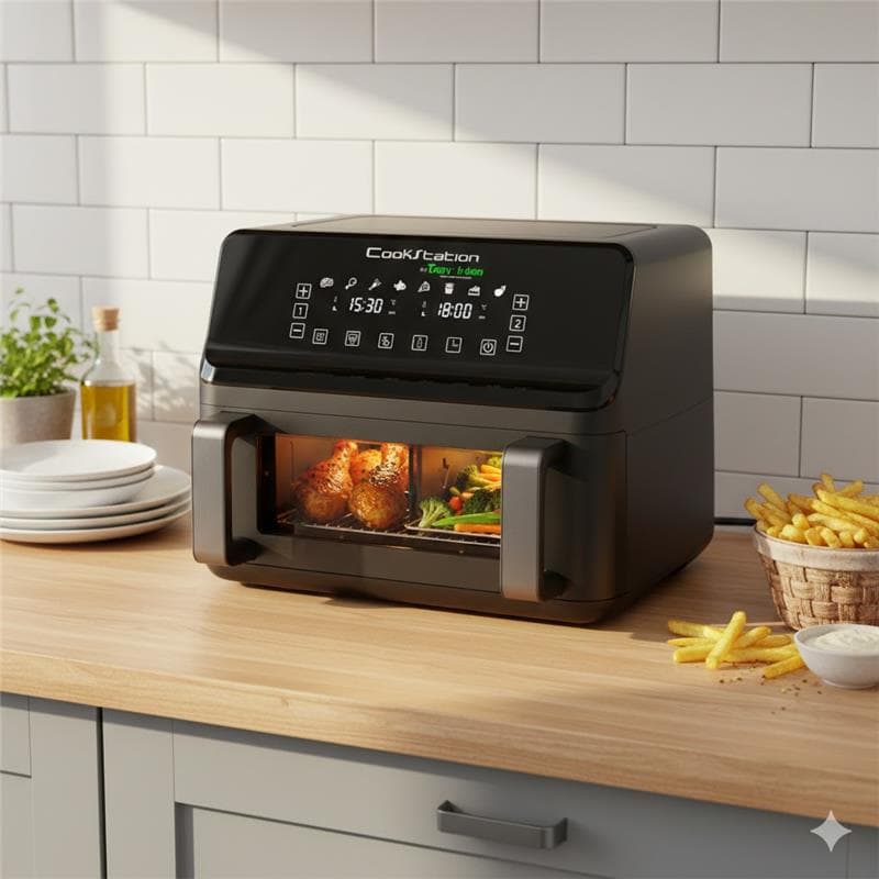 Friteuse sans Huile Duo - 4.5L+4.5L- CS-945   - 2