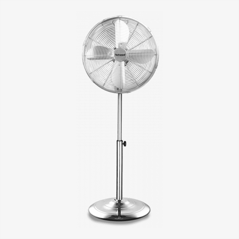  Ventilateur sur pied finition chromée-TVI-444