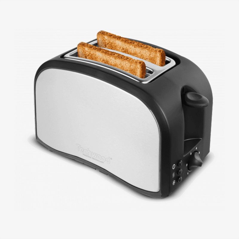 Grille Pain Noir/Inox- TGPI-816 