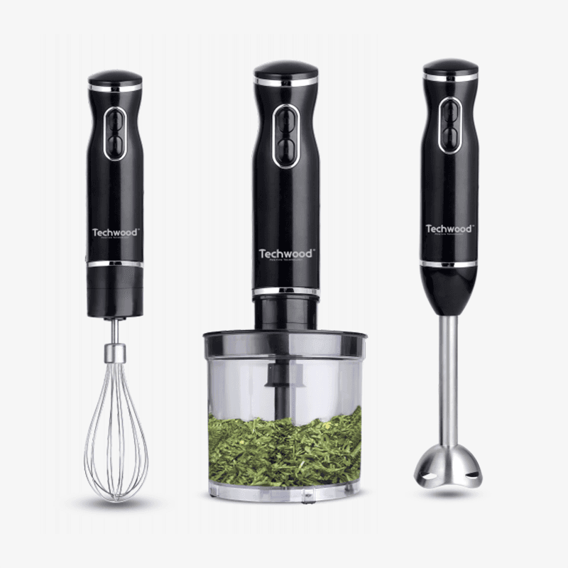 Mixer plongeant inox 3en1 grenat-TMS-TMS-9666