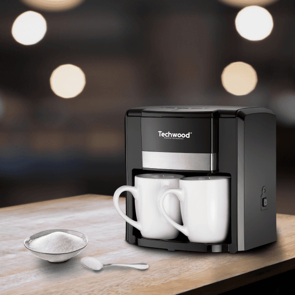  Cafetière Noir 2 Tasses Duo- TCA-206 - 2
