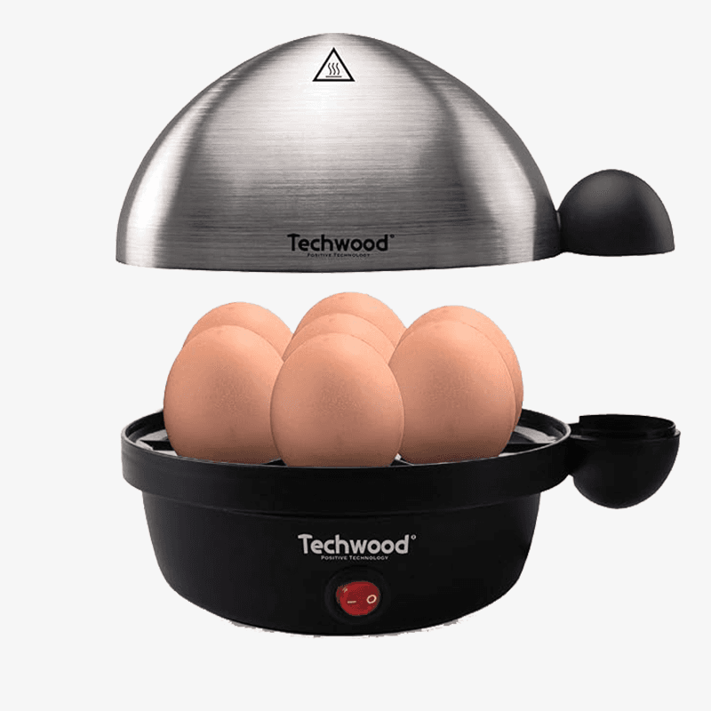  Cuit œuf (7p) inox/noir- TO-007