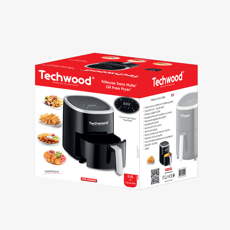 Friteuse Sans Huile TECHWOOD 3.5L - TFR-358SHD - 2