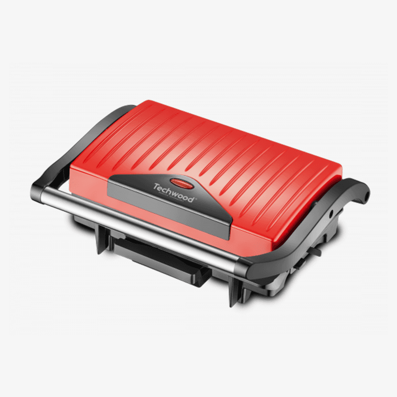 Panini grill inox rouge 1500W-TGD-015